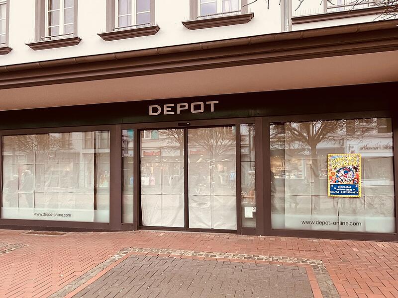 Geschlossene Depot-Filiale Geschlossene Depot-Filiale
