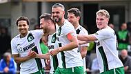 Eltersdorfs Spielführer Maximilian Göbhardt und seine Truppe müssen in der Relegation gegen Aschaffenburg ran.Forchheim & Fränkische Schweiz