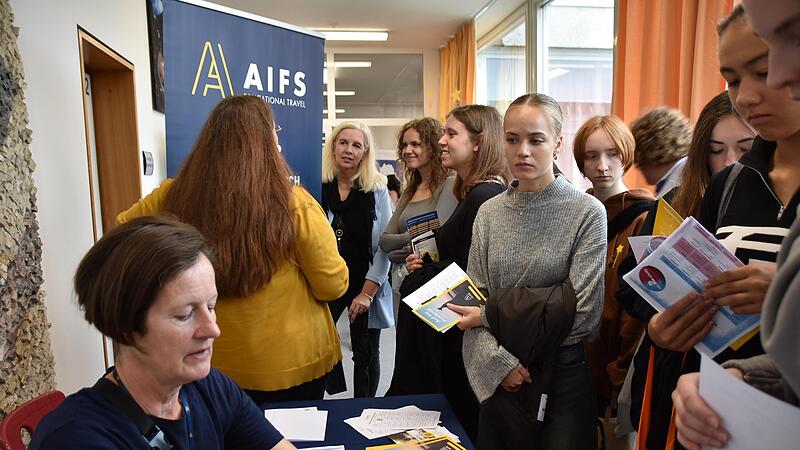 Großer Andrang herrschte bei den Informationen zu Auslandsaufenthalten