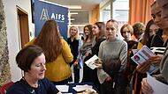 Großer Andrang herrschte bei den Informationen zu Auslandsaufenthalten