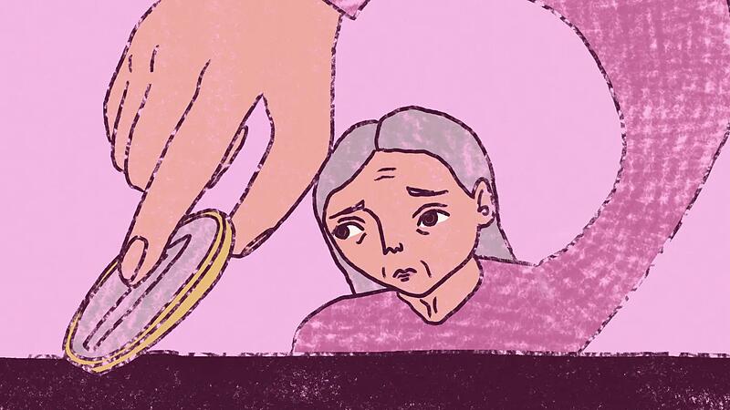 Vor allem Frauen sind im Alter h&auml;ufig von Armut betroffen. Ohne private Vorsorge reicht das Geld oft nicht.