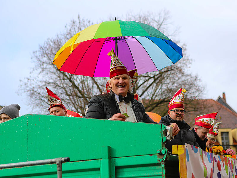 FaschingszugTausende Besucher beim gro&szlig;en Faschingsumzug in Bamberg