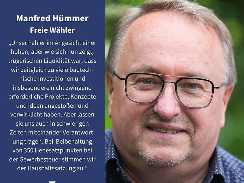 Haushaltsreden Forchheim 2025Haushaltsreden Forchheim 2025 Manfred Hümmer, Freie Wähler
