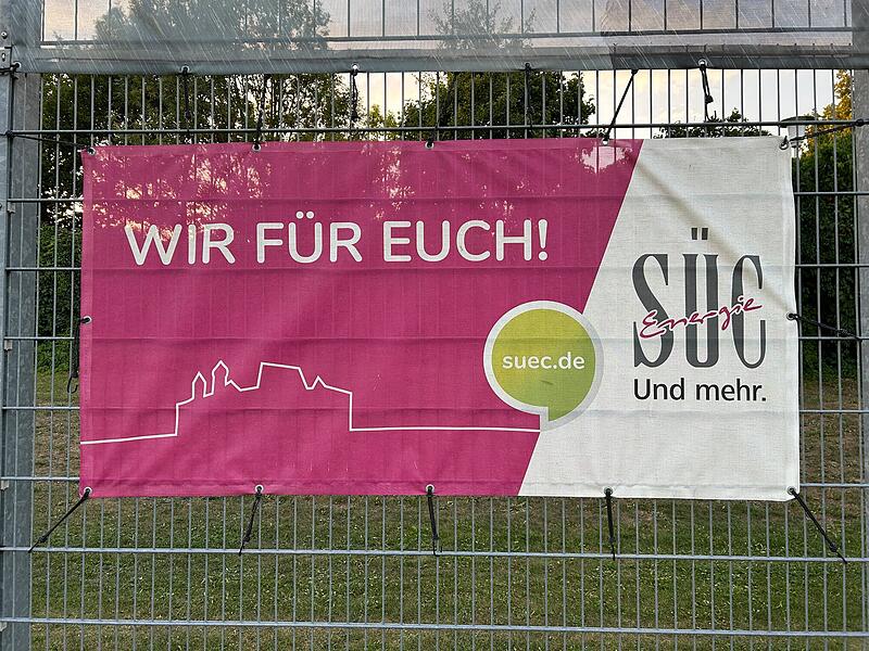 Wir f&uuml;r euch! Mit der Veste! Werbung der S&Uuml;C Coburg