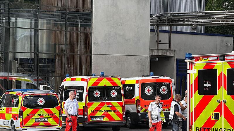 Bamberg: Großeinsatz in Brauerei - 13 Verletzte Bamberg: Großeinsatz in Brauerei - 13 Verletzte