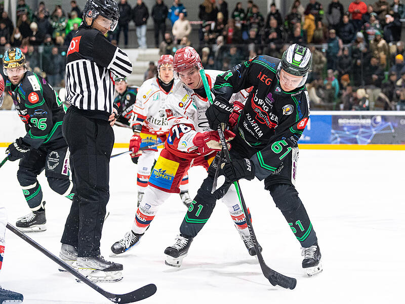 Samuel Eriksson (vorne) und die Alligators &uuml;berzeugten defensiv in Heilbronn erneut, doch vorne lief f&uuml;r H&ouml;chstadt wenig zusammen.