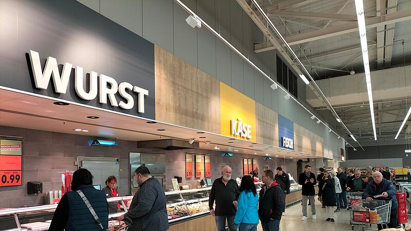 Ein Blick in die neue Kaufland-Filiale Hallstadt Ein Blick in die neue Kaufland-Filiale Hallstadt.