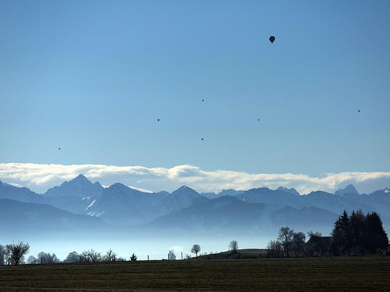 Sonne und Frost in S&uuml;dbayern
