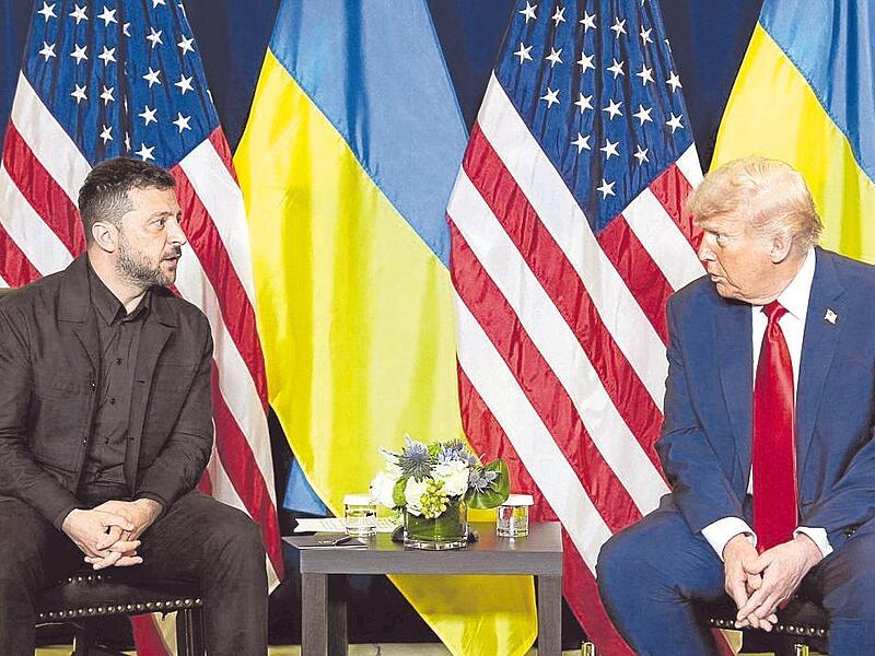 US-Präsident Donald Trump traf sich mit dem ukrainischen Präsidenten Wolodymyr Selenskyj am Rande der Generaldebatte der UN-Vollversammlung.