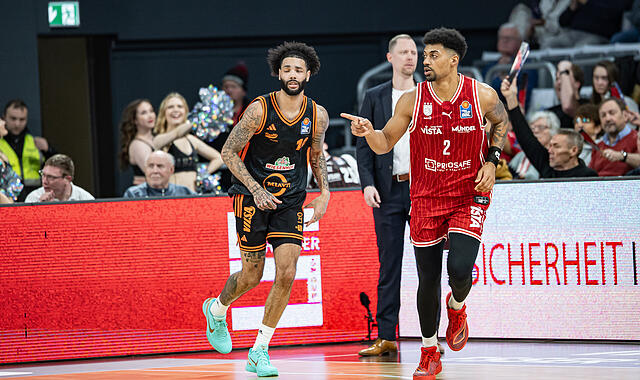 Baskets-Kapitän Ibi Watson zeigte am Mittwochabend eine starke Vorstellung. Baskets-Kapitän Ibi Watson zeigte am Mittwochabend eine starke Vorstellung.