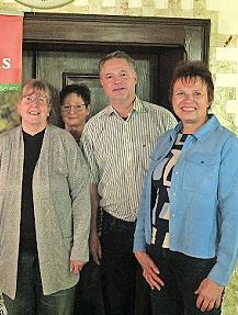 &Uuml;ber die Ziele des Projekts berieten unter anderem (v.&nbsp;l.) Vorsitzende Michaela Engelhardt, Schriftf&uuml;hrerin Susann Singer, Zweiter Vorsitzender Andreas R&ouml;sch und Kassierin Rositta Erlwein.