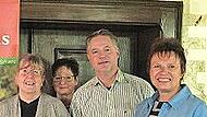 &Uuml;ber die Ziele des Projekts berieten unter anderem (v.&nbsp;l.) Vorsitzende Michaela Engelhardt, Schriftf&uuml;hrerin Susann Singer, Zweiter Vorsitzender Andreas R&ouml;sch und Kassierin Rositta Erlwein.