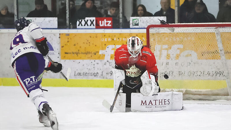 ESC Haßfurt Torwart Nicolas Hetzel