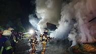 Der Verdacht auf Brandstiftung kam bei dem Feuer im Wald bei Kirchleus sehr schnell auf.