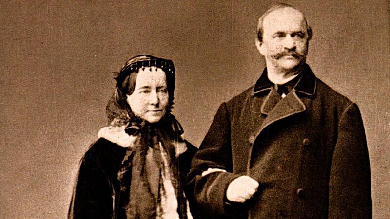 K&ouml;nig Otto und K&ouml;nigin Amalie 1867 im Bamberger Exil.