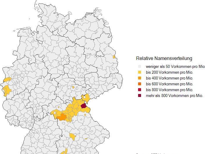 Hat nichts mit Prellen zu tun, eher mit Schreien: Hier leben Menschen mit dem Namen Rauschert.
