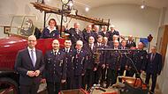 Ehrungen gab es für 25 bis 40 Jahre aktiven Dienst in der Feuerwehr.