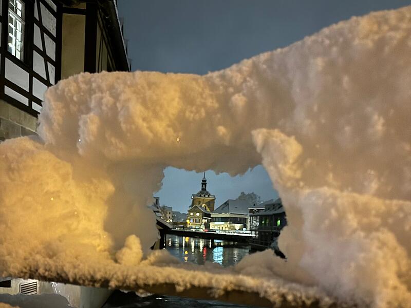 Ein sch&ouml;ner Schnee-Schnappschuss aus Bamberg