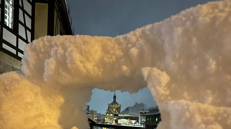 Ein sch&ouml;ner Schnee-Schnappschuss aus Bamberg