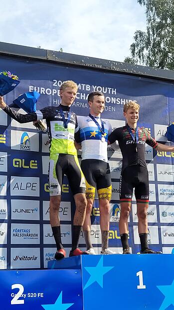 Elias Hückmann bei der Junioren-Europameisterschaft 2024 in Schweden. Elias Hückmann bei der Junioren-Europameisterschaft 2024 in Schweden.