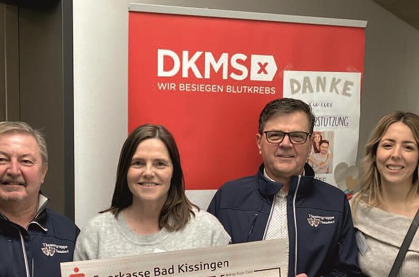 Sie freuen sich über die 2000-Euro-Spende: (von links) Peter Göbel, Romana Müller, Jürgen Schleier und Heike Neufang
