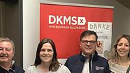 Sie freuen sich über die 2000-Euro-Spende: (von links) Peter Göbel, Romana Müller, Jürgen Schleier und Heike Neufang