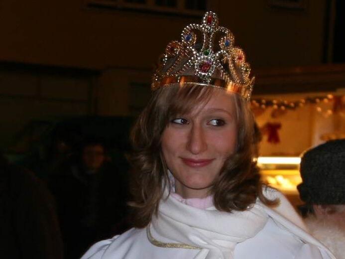 Juliane als Neustadter Christkind 2008. Juliane als Neustadter Christkind 2008.