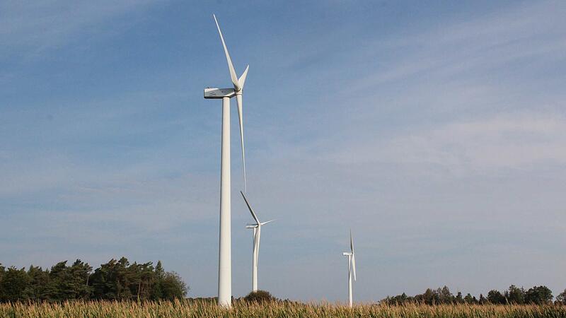 Im Nordosten der Gemeinde Meeder k&ouml;nnten k&uuml;nftig mehrere Windr&auml;der stehen.