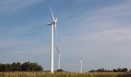 Im Nordosten der Gemeinde Meeder könnten künftig mehrere Windräder stehen. Im Nordosten der Gemeinde Meeder könnten künftig mehrere Windräder stehen.