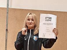 Cosima Hergenröther hat sich die Lizenz erkämpft.