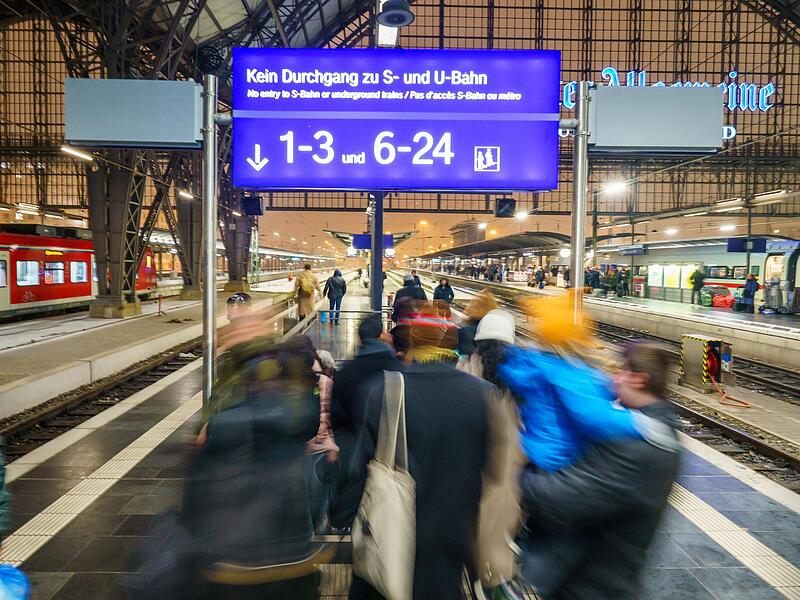Beeintr&auml;chtigungen im Bahnverkehr