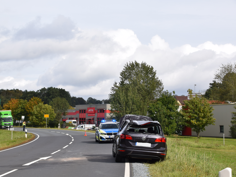 Unfall auf der B 85 bei Friedrichsburg