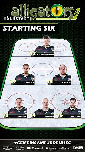 Starting Six HEC Spiel 2