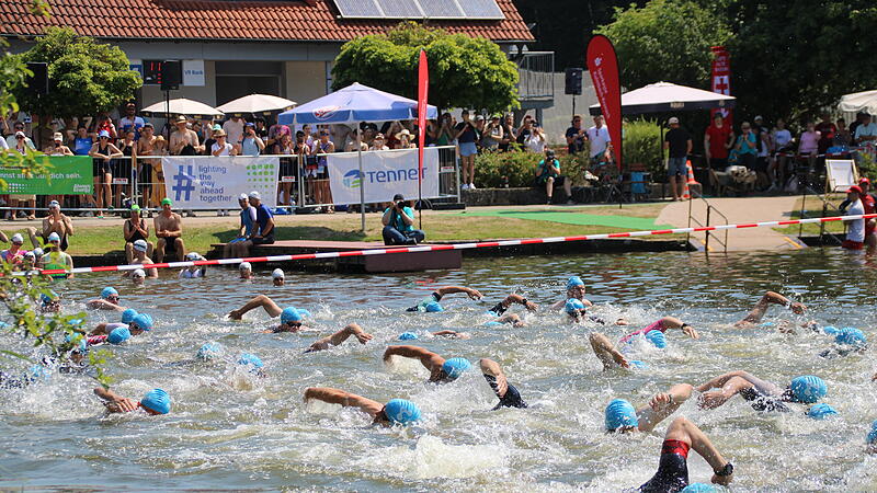 Eine hei&szlig;e Angelegenheit war der Tennet-Triathlon in Trebgast, der 2026 ausgerechnet am bislang hei&szlig;esten Tag des Jahres stattfand.