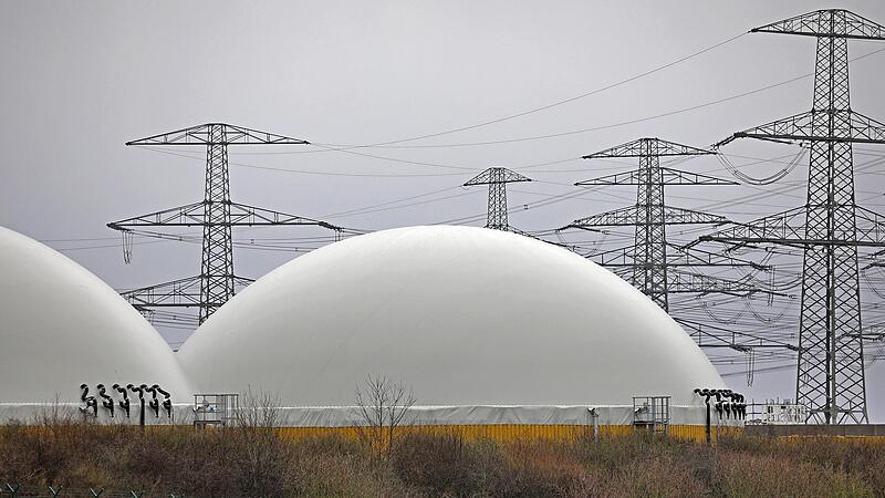 Blick auf eine der Biogasanlagen in Norddeutschland, wie sie auch im Kreis Lichtenfels zu finden sind.