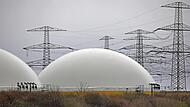 Blick auf eine der Biogasanlagen in Norddeutschland, wie sie auch im Kreis Lichtenfels zu finden sind.