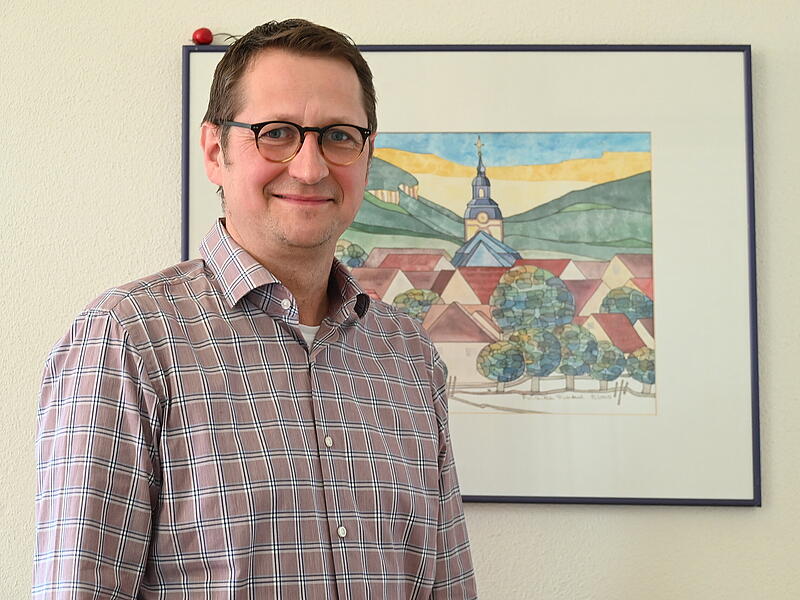B&uuml;rgermeister Steffen Lipfert ist der alte und neue B&uuml;rgermeister von Pretzfeld.