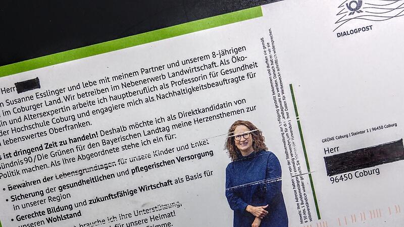 Die Gr&uuml;nen setzen in Coburg auf personalisierte Wahlwerbung und haben dazu von der Stadt 5600 Datens&auml;tze angefordert.