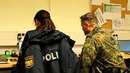 Bundeswehrübung Wildflecken Absicherung der Übung