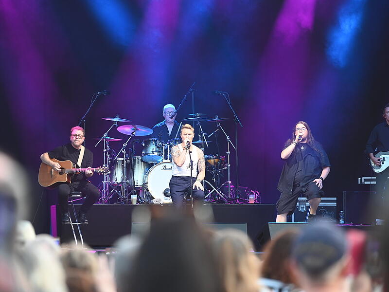 Ronan Keating mit seinem ehemaligen Schützling Egon Herrnleben Ronan Keating mit seinem ehemaligen Schützling Egon Herrnleben
