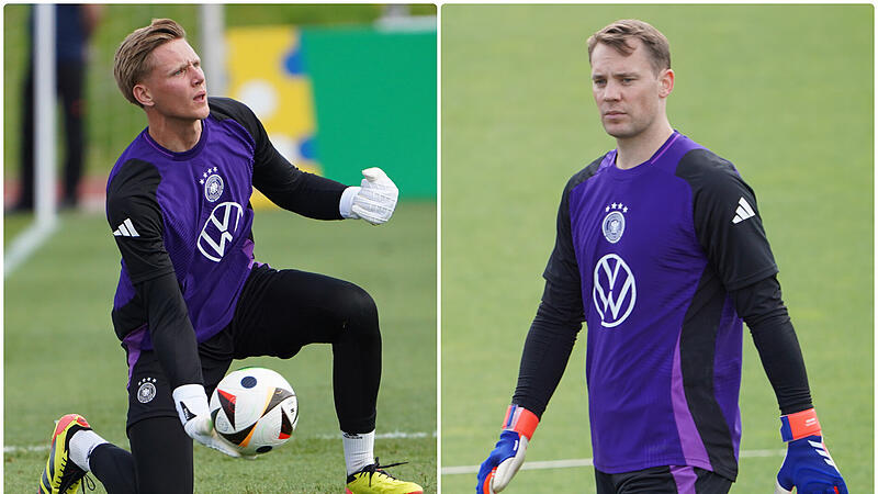 Zwei Trainingskollegen bei der deutschen Nationalmannschaft: Der Schweinfurt Jan Reichert (li.) und Manuel Neuer.