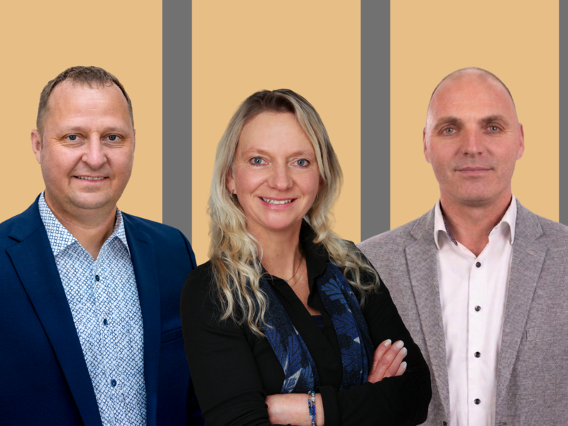 Amtierender B&uuml;rgermeister Mario Wolff (FL), Katja Besold (FW/&Uuml;WG) und Michael Ullricht (CSU) stehen am Sonntag in Walsdorf zur Wahl.