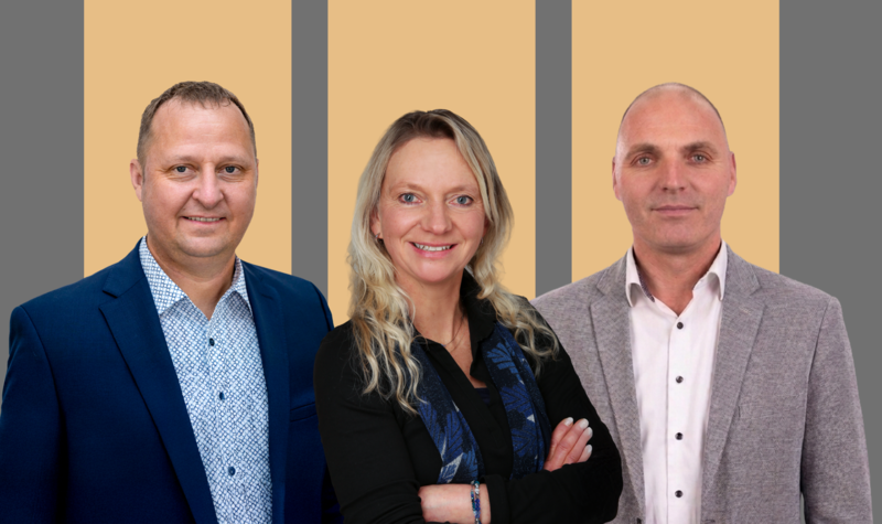 Amtierender B&uuml;rgermeister Mario Wolff (FL), Katja Besold (FW/&Uuml;WG) und Michael Ullricht (CSU) stehen am Sonntag in Walsdorf zur Wahl.