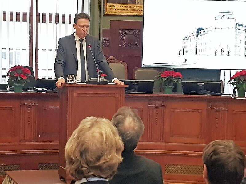 Justizminister Georg Eisenreich bei der Vorstellung der Forschungsergebnisse.