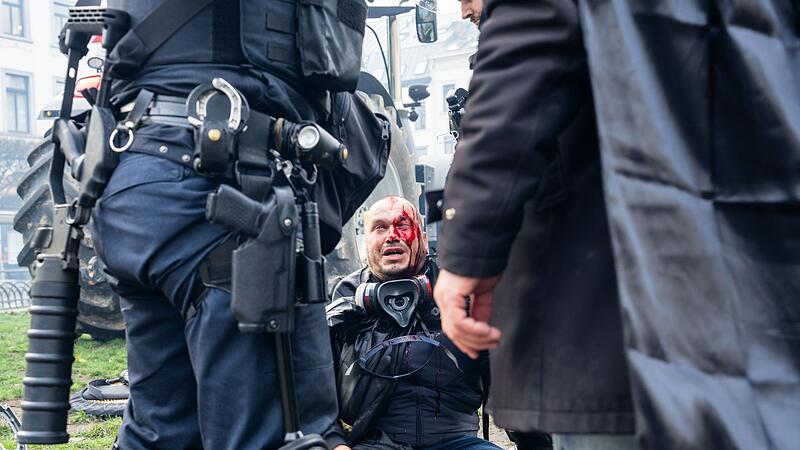 Bauerndemonstration in Brüssel Bauerndemonstration in Brüssel