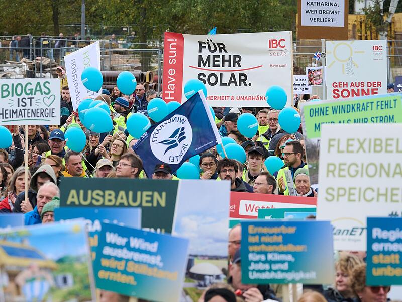 Demonstration f&uuml;r Erneuerbare Energien