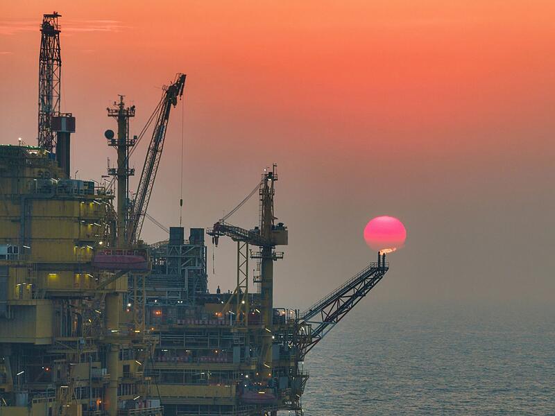 Offshore-Ölfeld in China Offshore-Ölfeld in China