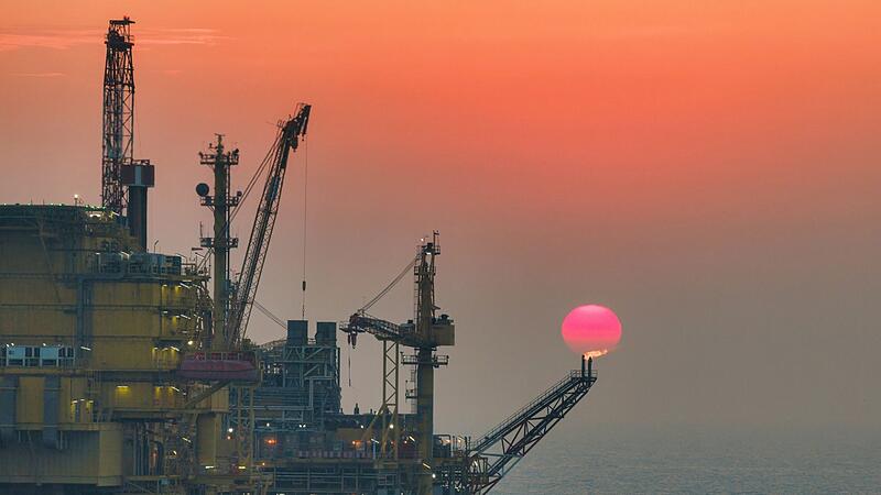 Offshore-Ölfeld in China Offshore-Ölfeld in China