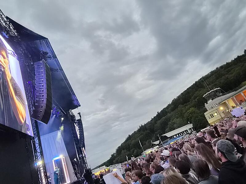 Wincent Weiss beim Open Air in Bad Kissingen