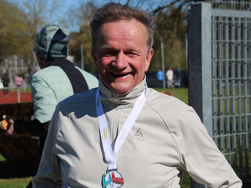 Peter Schuberth aus Schmeilsdorf bei Kulmbach ist Stammgast beim Obermain-Marathon.